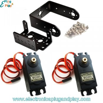 Kit Pan and Tilt con servos MG995